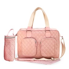 Deluxe Changing Bag - Pink Quilted