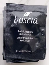 30 x Boscia Revitalizing Black Hydrating Gel Sample 2.5ml ea, Travel Size
