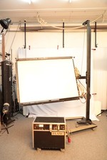 grosse Lichtwanne Musch 100x140 cm + Blitzaggregat (Hochspannung 380V)