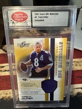 2002 Score - QBC Materials Trent Dilfer #6 Game Worn Jersey Baltimore Ravens