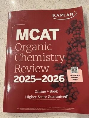 Kaplan MCAT Organic Chemistry Review 2025-2026 Paperback