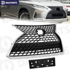 Front Upper Grille For 2020-2022 Lexus RX350 RX350L RX450h RX450hL W/Chrome trim