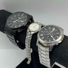 Fossil Stainless Steel Wristwatch Lot of 3 Assorted Chronograph Quartz Models — photo 2
