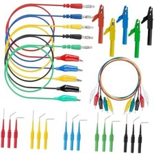 DKARDU 30 pcs Test Lead Kit 4mm Banana Plug to Alligator Clip,Back Probes