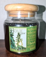 Yankee Candle Solstice Woods 14.5 oz Wood Top Home Again Collection Retired Rare