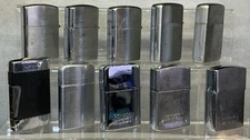 10 Vintage Lighters - Ronson Wind, Reliance, Champ - ALL UNTESTED