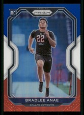 2020 Panini Prizm Prizms Red White and Blue #336 Bradlee Anae