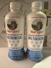MARY RUTHS Liquid Nighttime MULTIMINERAL 2Pack Coconut Dream Exp:07/27