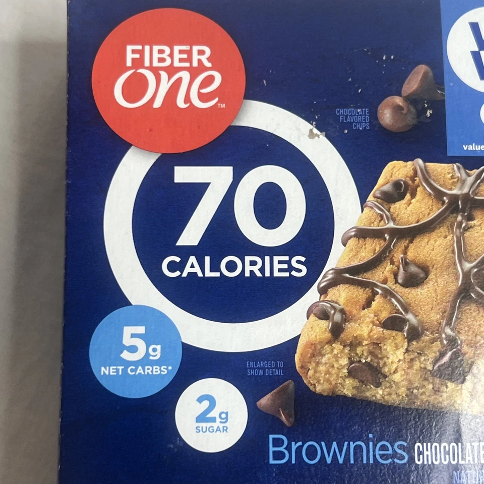 Barras de galletas Fiber One 70 calorías brownies con chispas de chocolate 5,34 oz Foto 2 de 4