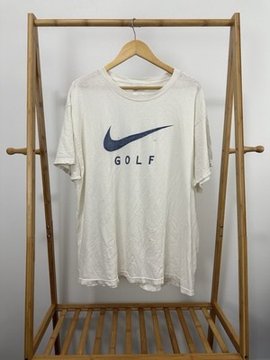 VTG Nike Golf Big Swoosh Thin Worn Thrashed Distressed Cotton Work WIP T-Shirt L