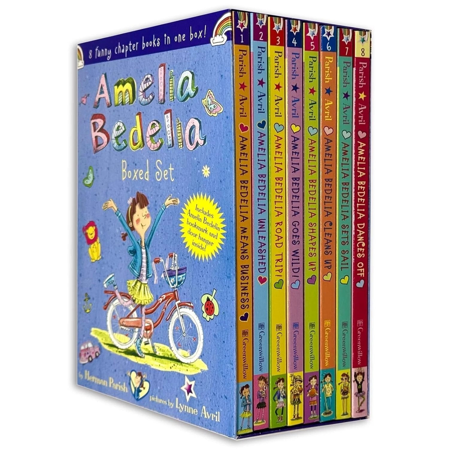 Amelia Bedelia Chapter Books Collection 8 Books Box Set by Herman Parish