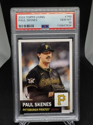 2024 Topps Living Set - Paul Skenes #768 (RC) - Pittsburgh Pirates PSA 10 GEM MT