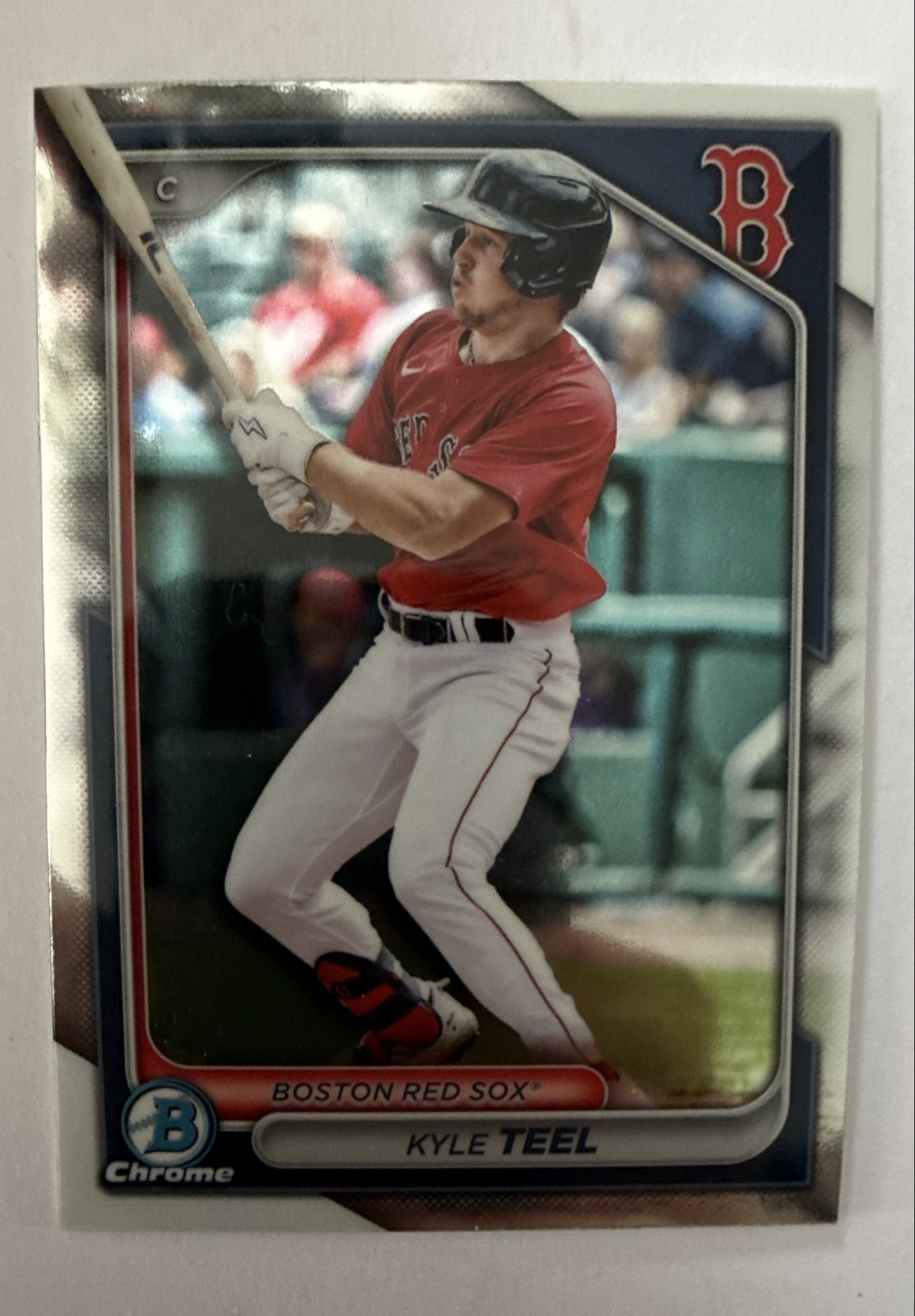 2024 Bowman - Chrome Prospects Kyle Teel #BCP-48 Mojo Refractor (RC)