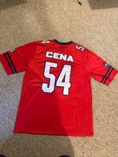 WWE John Cena 54 Football Jersey Mens Wrestling Farewell Match 2025