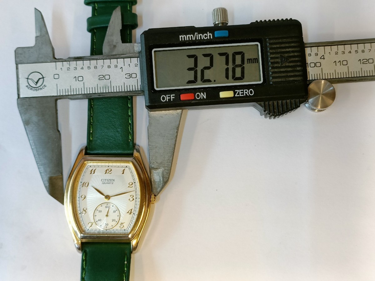 VINTAGE CITIZEN SUB-SECOND QUARTZ CREAM DIAL 6045-G13486 JAPAN