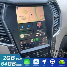 9.7 Carplay Car Radio Gps Stereo Navi For Hyundai Santa Fe Sport Ix45 2013-2018