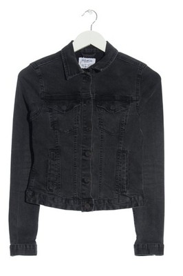 PULL & BEAR Jeansjacke Damen Jacke Gr. DE 38 schwarz Casual-Look