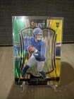2025 Panini Select - Premier Level Jaxson Dart #193 Green & Yellow Shock Prizm