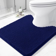 Arotive Bathroom Toilet Rugs U Shaped 24x24, Extra Soft 24" X 24", Navy