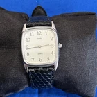 Timex Men's Vintage Quartz Tank. New Band and Battery. Runs Great. Nice Watch