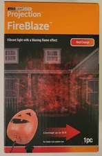 LED Lightshow Projection FireBlaze Red Orange Halloween Projector Flame Holiday