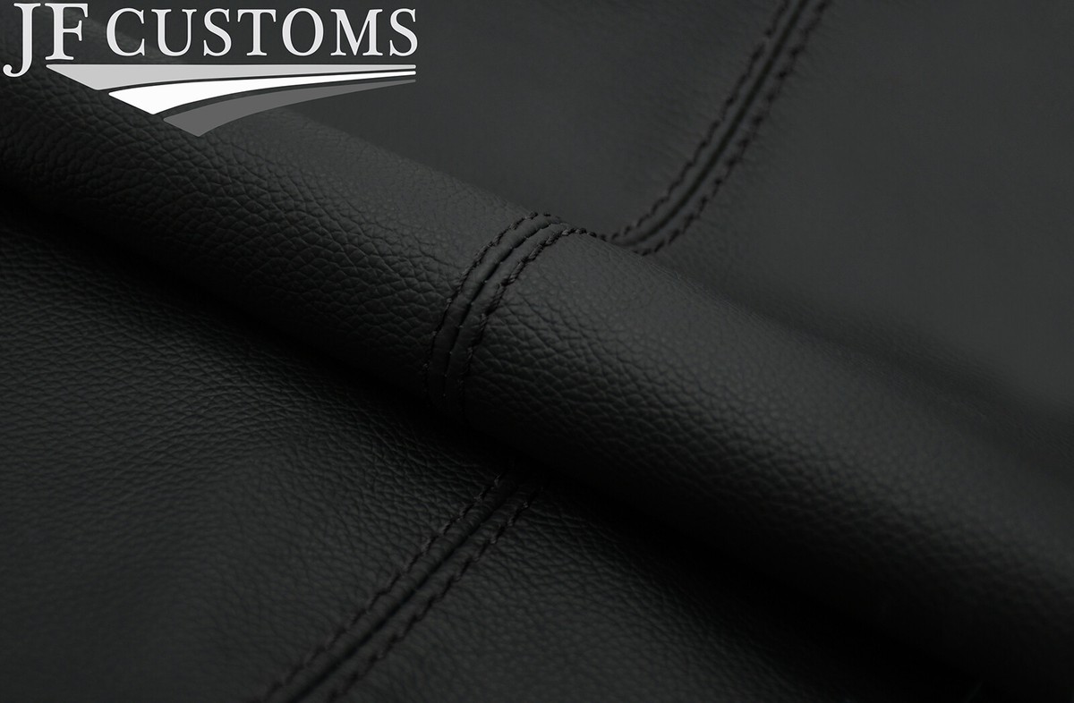 BLACK STITCH LEATHER SHIFT BOOT+METAL FRAME FITS ISUZU TROOPER