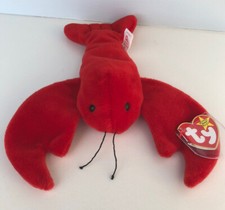 Mint condition Pinchers the lobster beanie baby with PVC pellets 