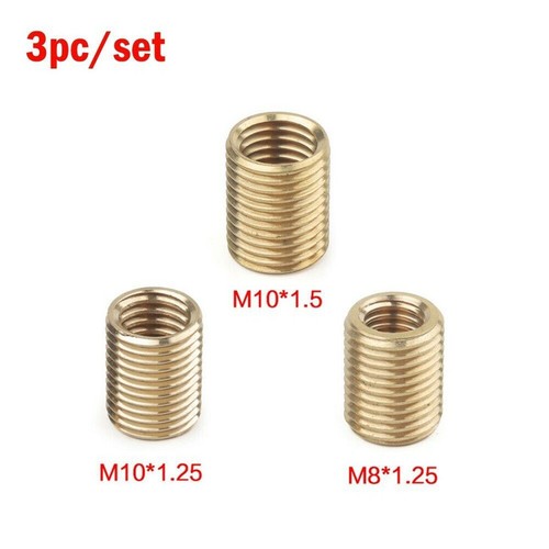 6x Gear Shift Knob Thread Adapter Nut Insert Car Kit M10x1.25 + M10x1.5 +M8x1.25 - Picture 2 of 10