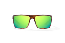 Bajio Stiltsville Sunglasses-XLarge-Brown Tortoise Gloss/Green Glass