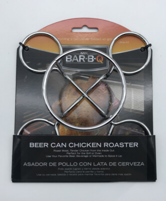 New Mr Bar B Q beer can Chicken Roaster Rack  Barbecue BBQ grill