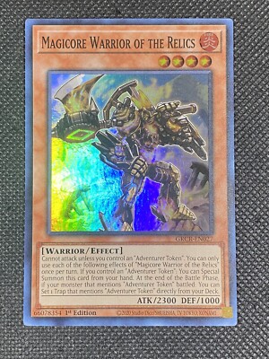 YuGiOh! - Magicore Warrior of the Relics GRCR-EN027 Super Rare 1st Edition NM