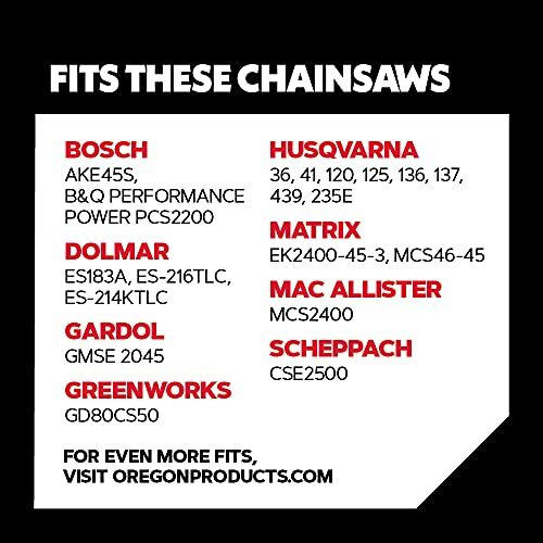 Oregon 3-Pack Chainsaw Chain for 18-Inch (45 cm) Bar -62 Drive Links - Picture 2 of 5