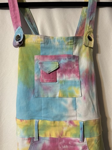 Like an Angel Pastel Tie Dyed Overall Dress Women Girl Size S (D8) - Picture 2 of 5
