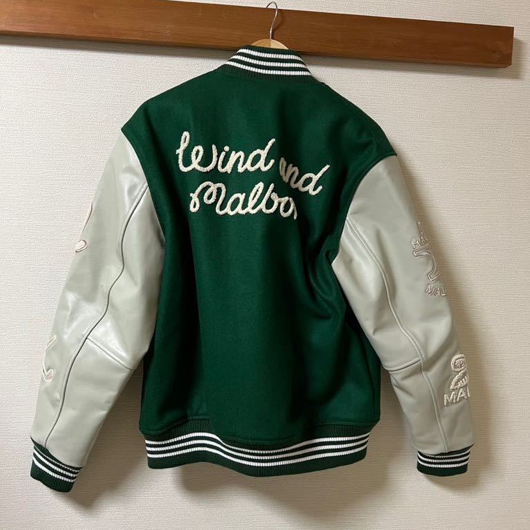 ジャケット・アウター Malbon golf x WDS Varsity Jacket / Green MALBON GOLF X WDS VARSITY JACKET / GREEN