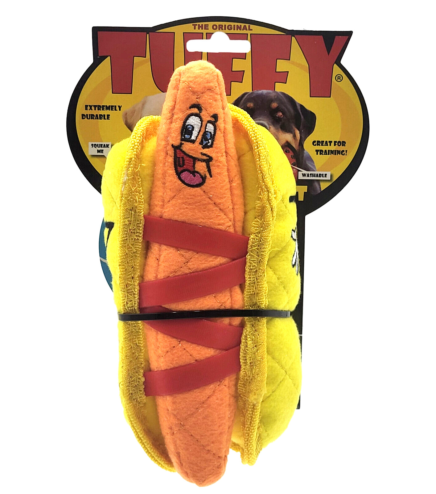 Hot Dog Floating  Squeaky Interactive Tug & Shake Dog Toy