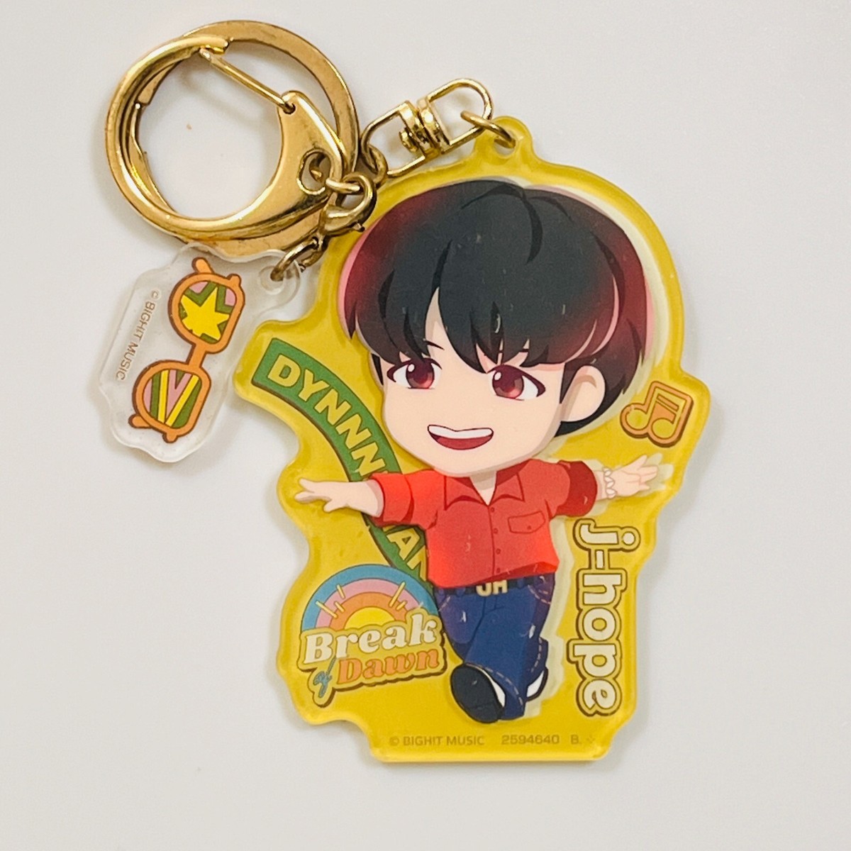 J-Hope BTS TinyTAN Dynamite Acrylic Charm Keychain Bight Music