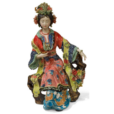 US Seller - Chinese Porcelain Figurine, Yang Guifei Lady