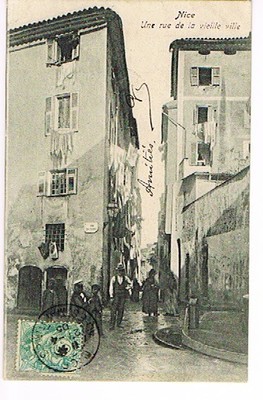 CPA NICE - 06- Une rue de la Vieille Ville,Rue du Barri - c 1905