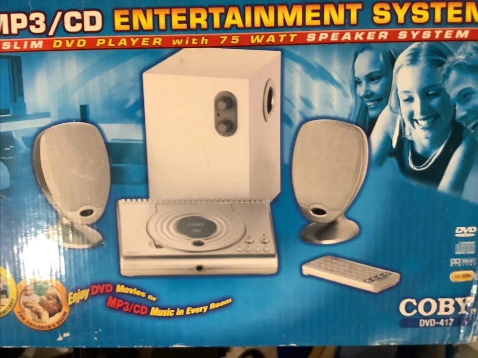 Entertainment System COBY DVD417 Dvd/Mp3/CD COBY DVD-417 Super Slim Speaker w/RC - Image 4 of 4