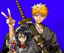 Anime bleach ichigo kurosaki rukia Playmat Gaming Mat