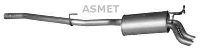 ASMET Endschalldämpfer Schalldämpfer für Mercedes-Benz E-Klasse 01.075