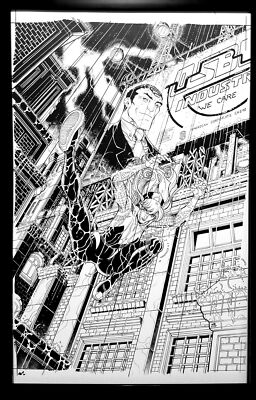 Spider-Verse #2 Spider-Gwen Nick Bradshaw 11x17 FRAMED Original Art Poster Marve