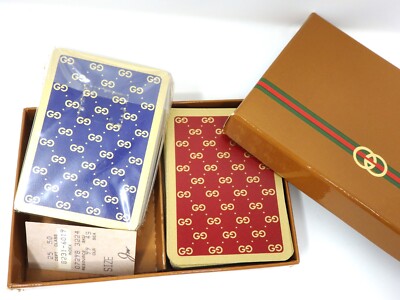 OLD GUCCI Sherry Line 2 Deck Playing Cards Game Classic