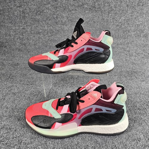 NEW ADIDAS Men's 13 ZONEBOOST Kaizam Multicolor Lace Up Basketball Shoes EG5764 - Picture 2 of 15