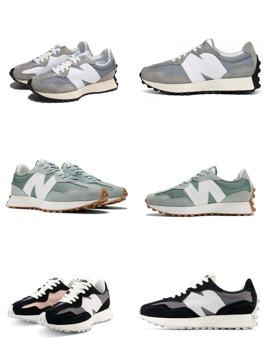 New Balance 327 Black/ Green Whtie/Grey White Gum Trainer New Balance 327 Black/ Green Whtie/Grey White Gum Trainer