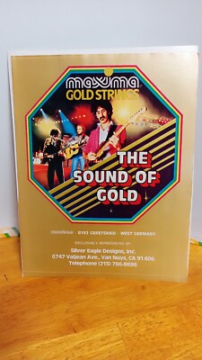 FRANK ZAPPA 1982 GUITAR STRINGS MAXIMA GOLD AD PRINT AD 11 X 8.5  E2