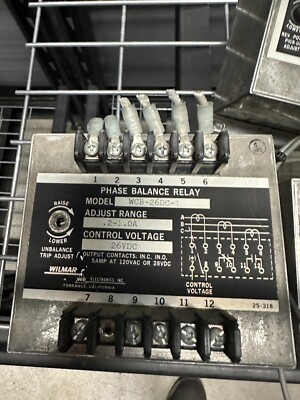 Wilmar WCB-26DC-1 Phase Balance Relay