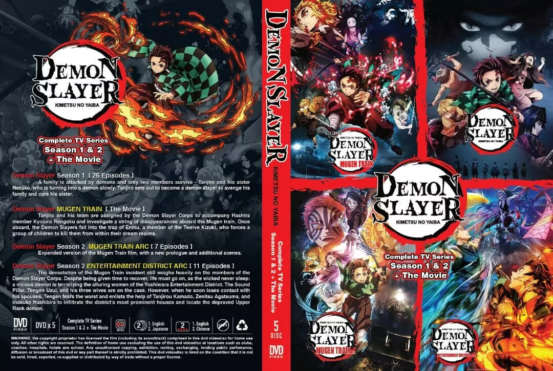 Demon Slayer Dublado E Legendado 1ª Temporada Série Em Dvd