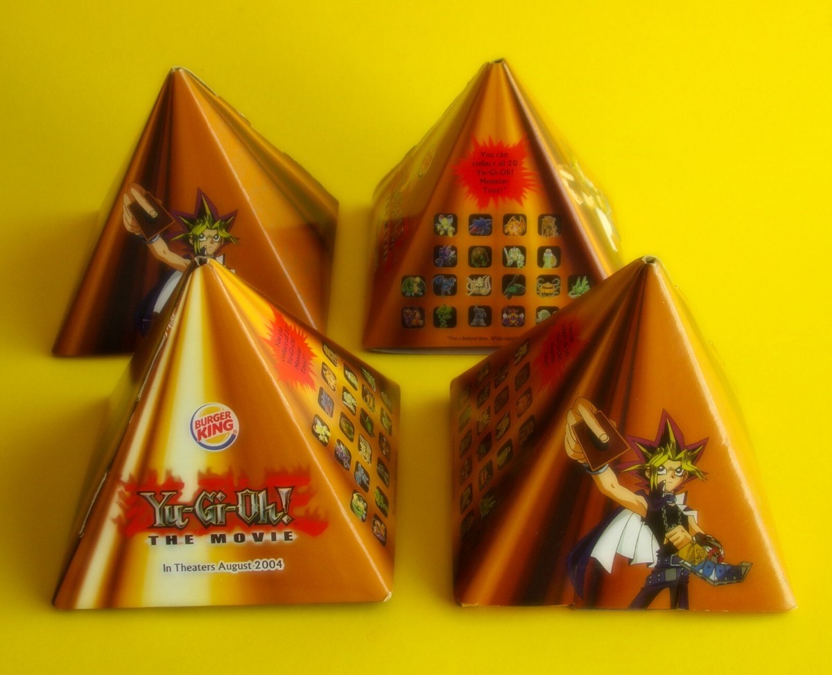 burger king yugioh cards Yugioh 2004 Burger King Yu-Gi-Oh The Movie NIP Toys M N O P Monsters  Pyramid Box
