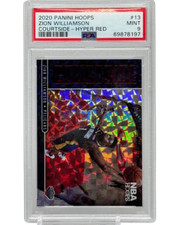 2020 Panini NBA Hoops Zion Williamson #13 Hyper Red PSA 9